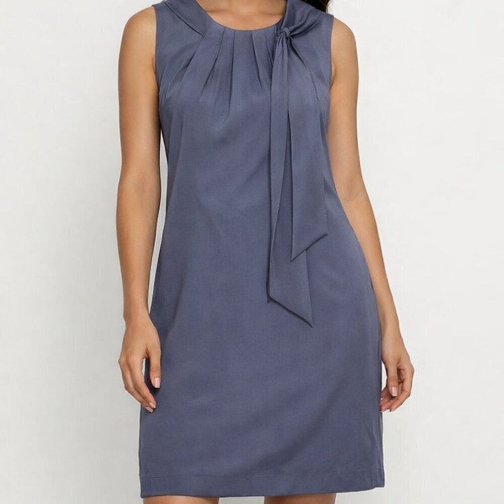 Suzi Chin for Maggy Boutique Greyish Cocktail Dress Size 8 NWT